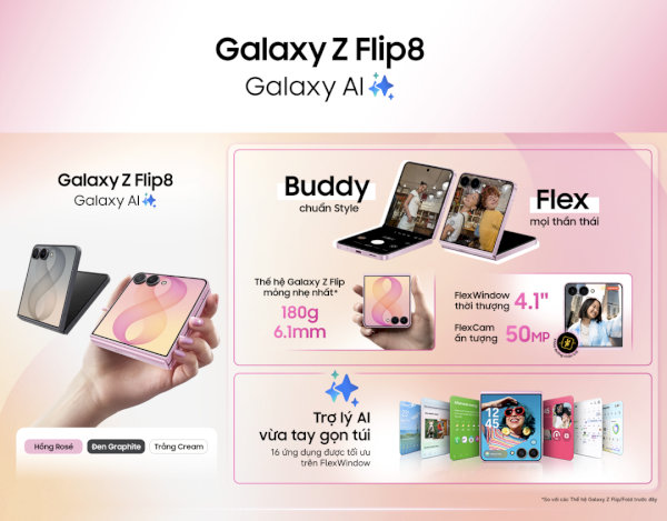 Những điểm nổi bật của Galaxy Z Flip8
