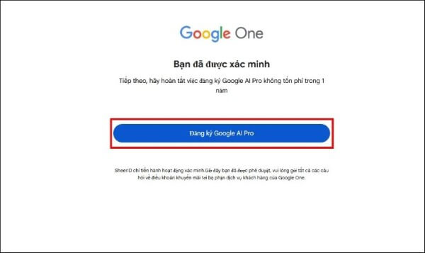 Chọn “Đăng ký Google AI Pro”