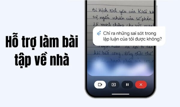 Tính năng hỗ trợ giải bài tập về nhà