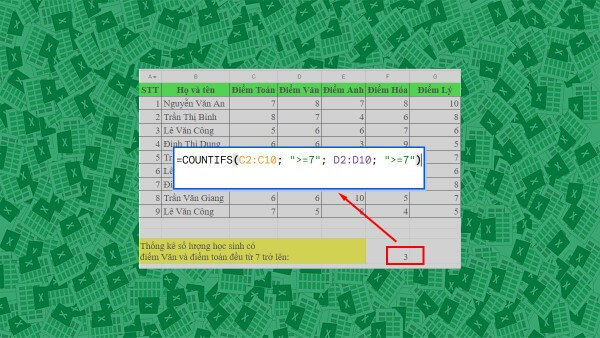 Một số lỗi thường gặp và cách khắc phục khi dùng COUNTIFS