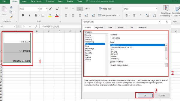 Cách lỗi và cách xử lý khi dùng hàm DATE thường gặp