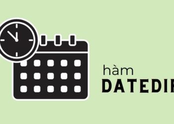 Cách dùng hàm DATEDIF trong Excel để tính khoảng thời gian