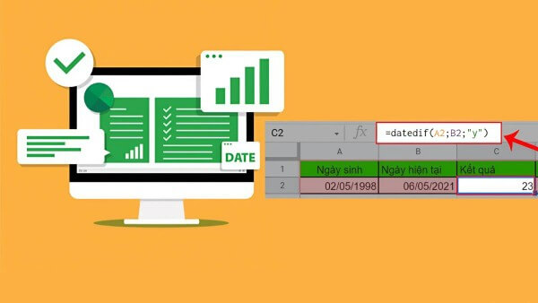 Những lưu ý khi sử dụng hàm DATEDIF trong Excel