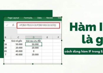 Hướng dẫn chi tiết cách dùng hàm IF Excel kèm ví dụ dễ hiểu