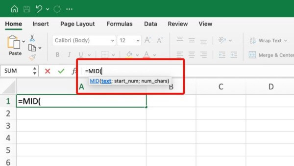 Chi tiết cú pháp hàm MID trong Excel