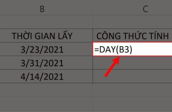 Sử dụng hàm DAY(serial_number)