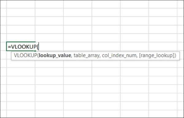 Cấu trúc công thức hàm VLOOKUP trong Excel