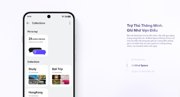 Trợ thủ thông minh giúp ghi nhớ vạn điều AI Mind Space