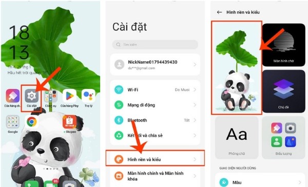 Vào Cài đặt trên điện thoại
