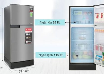 Kích thước tủ lạnh 150 lít là bao nhiêu? Bảng tra chiều cao × rộng × sâu chi tiết
