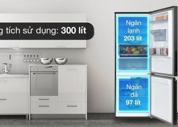 Kích thước tủ lạnh 300 lít là bao nhiêu? Chiều cao × rộng × sâu chuẩn theo từng hãng