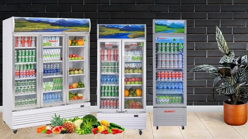 Tủ mát chuyên dùng để bảo quản và trưng bày thực phẩm đóng gói cần bảo quản lạnh