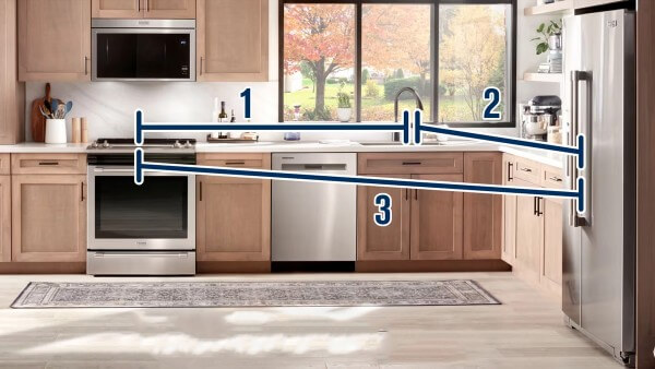 Không đặt tủ lạnh ngay cạnh bếp nấu