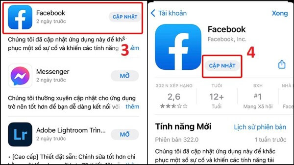 Chọn Cập nhật