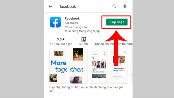 Nhấn Cập nhật