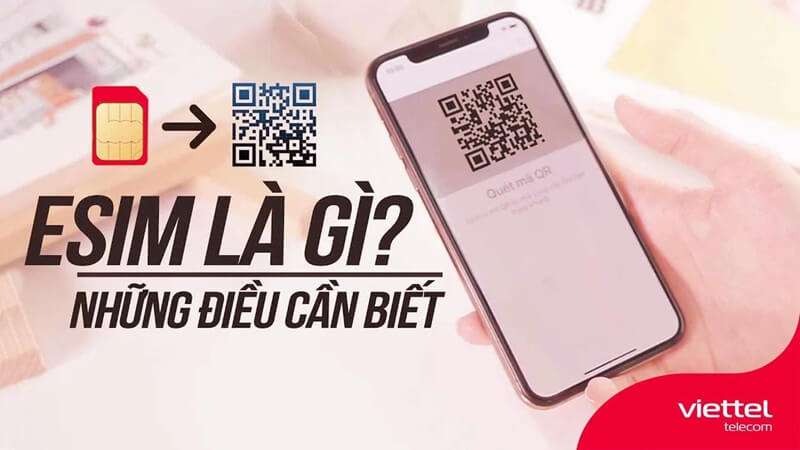 Mã QR eSIM Viettel dùng để kích hoạt eSIM trên điện thoại tương thích