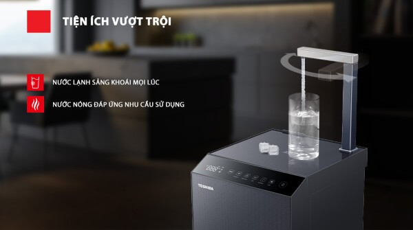 Máy lọc nước Toshiba thiết kế tinh tế và công nghệ tiết kiệm điện