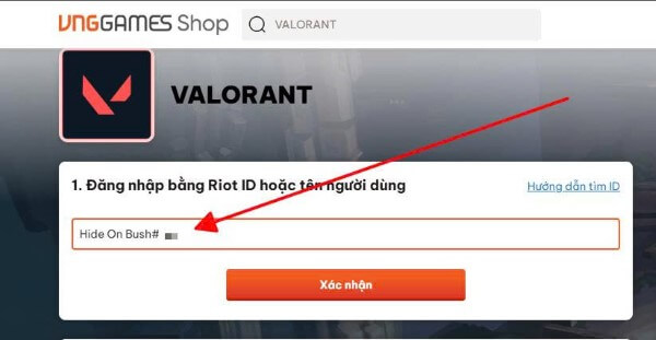Đăng nhập bằng tài khoản Riot Games