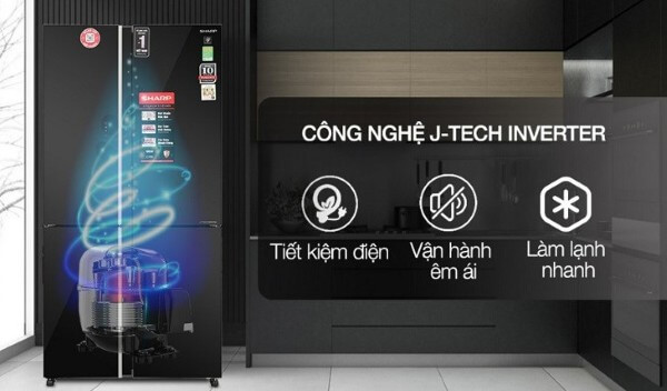 Tủ lạnh Sharp có chất lượng ổn định với nhiều công nghệ hiện đại