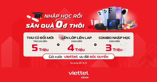 Nhập học rồi, săn quà 0đ thôi 