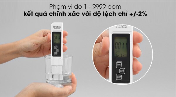 Hướng dẫn đo PPM/TDS bằng bút đo TDS