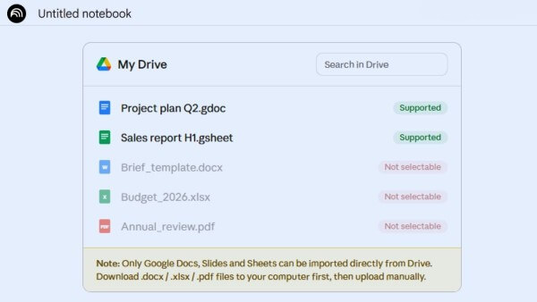 Nguyên nhân và cách sửa lỗi không thêm được file từ Google Drive