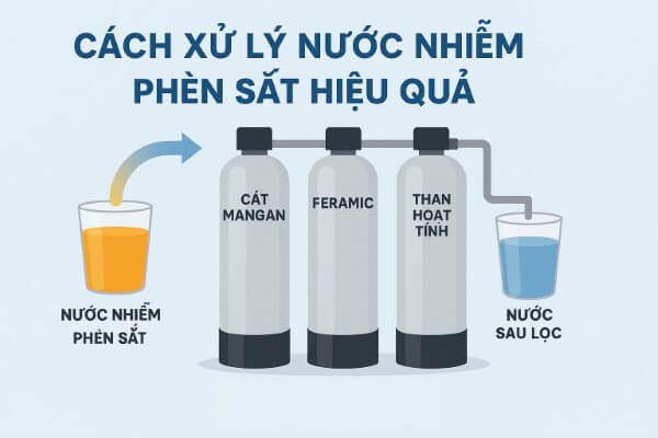 Phương pháp xử lý nước nhiễm sắt hiệu quả