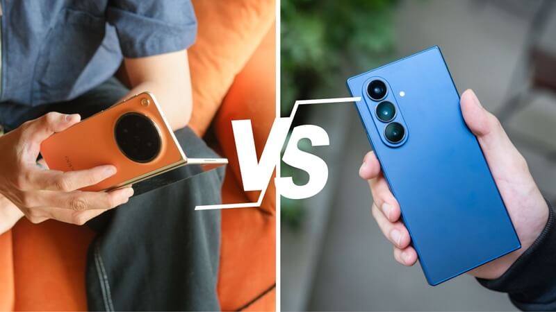 So sánh thiết kế OPPO Find N6 vs Samsung Fold 7