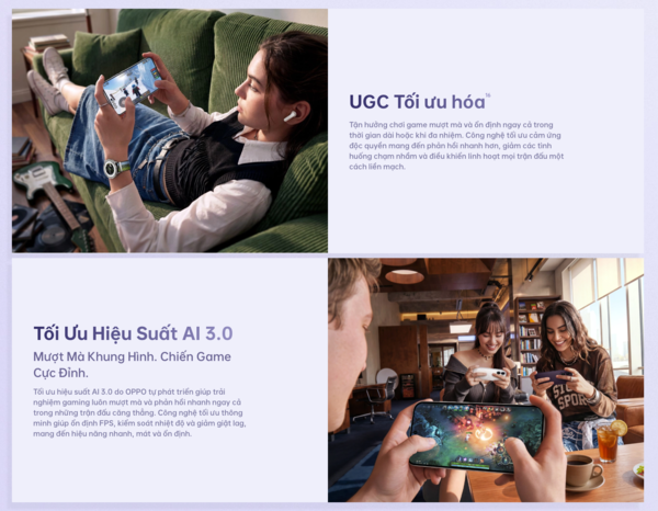 Chơi game mượt mà với OPPO Reno16 F 5G