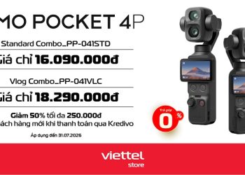 Viettel Store mở bán Camera kỹ thuật số DJI Osmo Pocket 4P giá chỉ từ 16.090.000đ