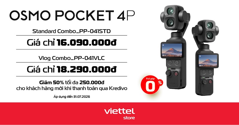 Camera kỹ thuật số DJI Osmo Pocket 4P