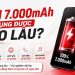 Pin 7.000mAh sử dụng được bao lâu