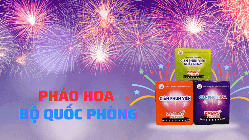 Pháo hoa Bộ Quốc phòng được nghiên cứu, sản xuất và phân phối đúng quy định pháp luật