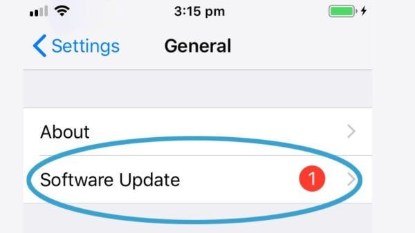 Tiến hành cập nhật iOS phiên bản mới nhất