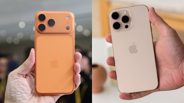 Chất liệu hoàn thiện iPhone 16 Pro Max và iPhone 17 Pro Max