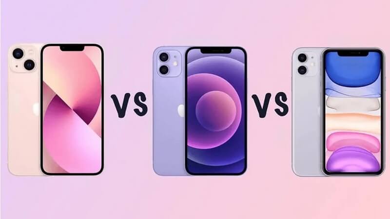 Chi tiết so sánh thông số kỹ thuật trên iPhone 11, 12 và 13