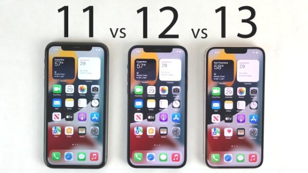 So sánh màn hình trên các dòng iPhone 11, 12 và 13