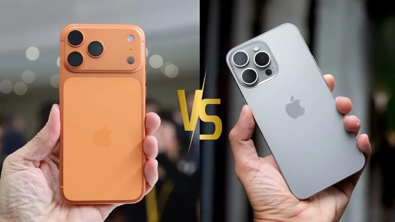 Chi tiết so sánh thông số kỹ thuật trên iPhone 17 và 16 Pro