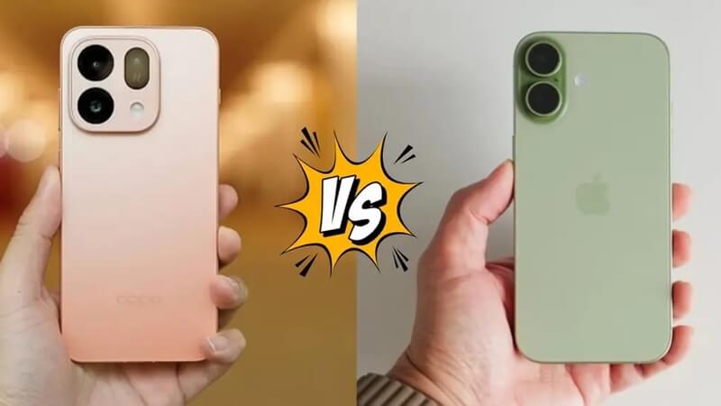So sánh chi tiết OPPO Find X9s vs iPhone 17