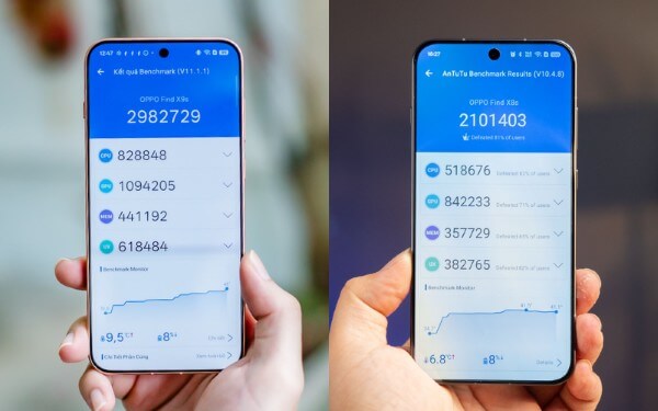 So sánh hiệu năng và cấu hình OPPO Find X9s vs OPPO Find X8s