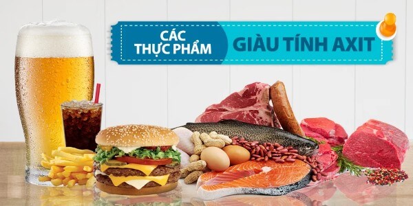 Nước ion kiềm giúp trung hòa axit dư thừa trong chế độ ăn