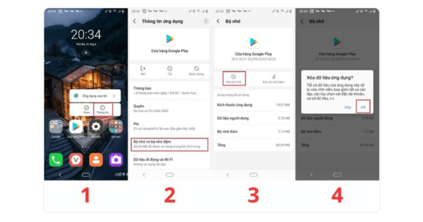 Nhấn OK để xác nhận
