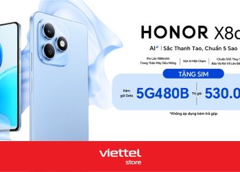Tặng SIM kèm gói Data trị giá 530.000đ khi mua HONOR X8d tại Viettel Store