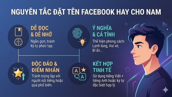 Một số nguyên tắc đặt tên Facebook đẹp và cá tính