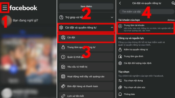 Mở phần “Cài đặt & quyền riêng tư” 