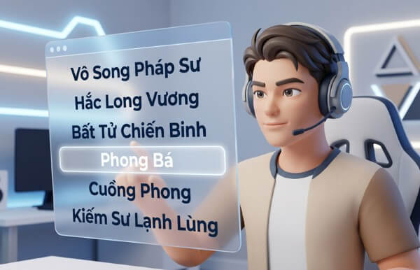 Gợi ý tên game chất và ngầu cho nam