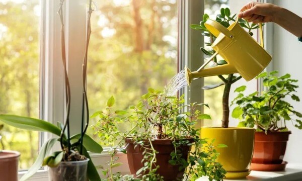 Tái sử dụng nước thải của máy lọc nước để tưới cây