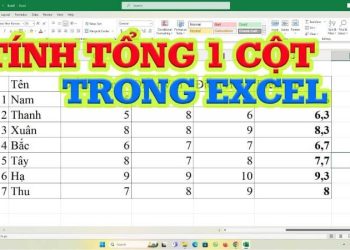 Tính tổng cột trong Excel nhanh chóng với 5 cách đơn giản ai cũng làm được