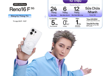 Toàn bộ về OPPO Reno16 F 5G& ưu đãi mua hàng tại Viettel Store
