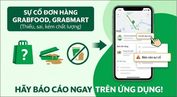 Những vấn đề phát sinh có thể được tổng đài Grab hỗ trợ